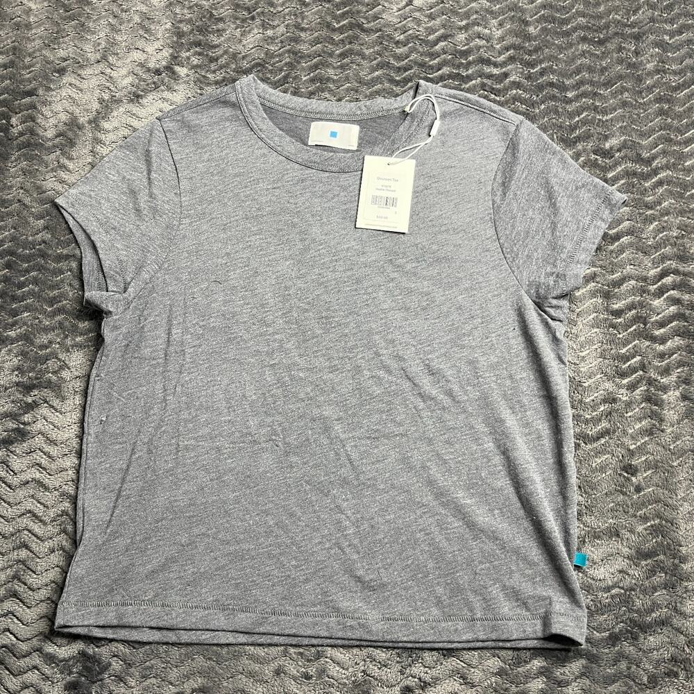 Jason Scott women Shrunken Tee Heather Charcoal Size Small NWT